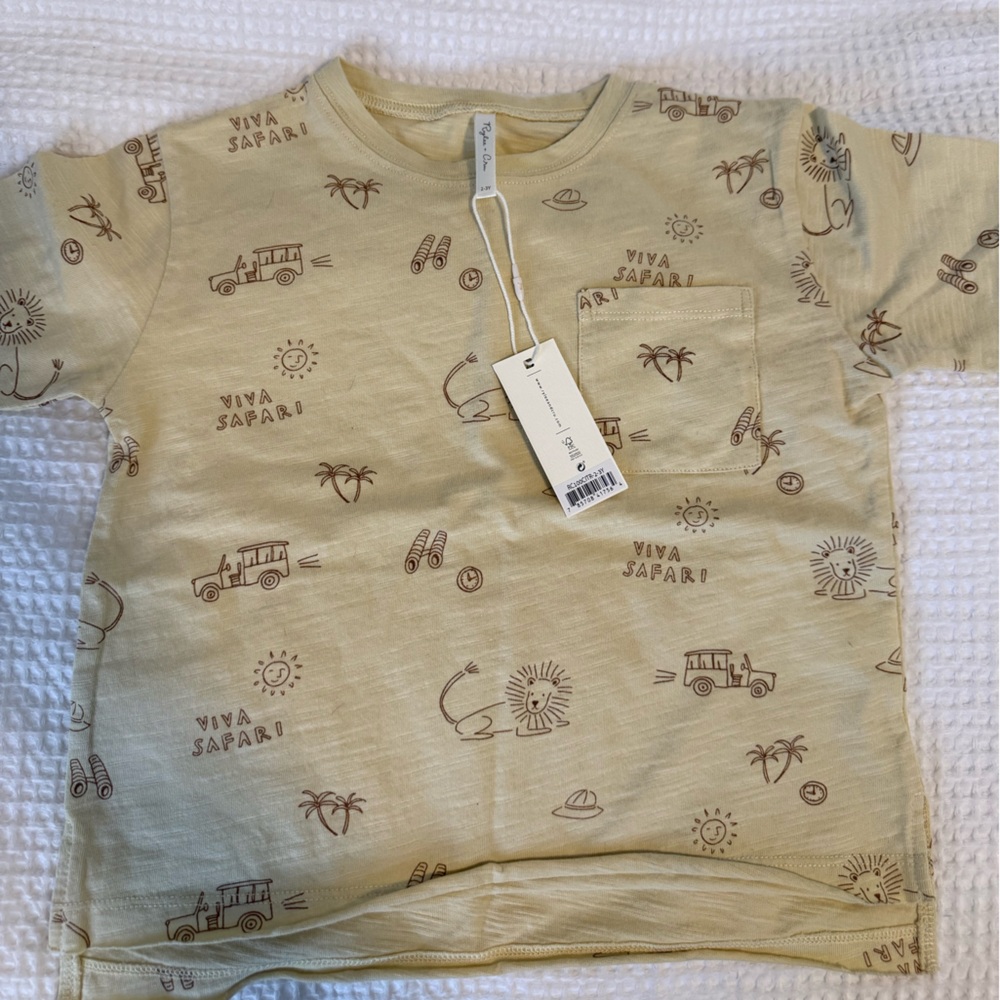 Rylee + Cru Safari Adventure Tee - Cream